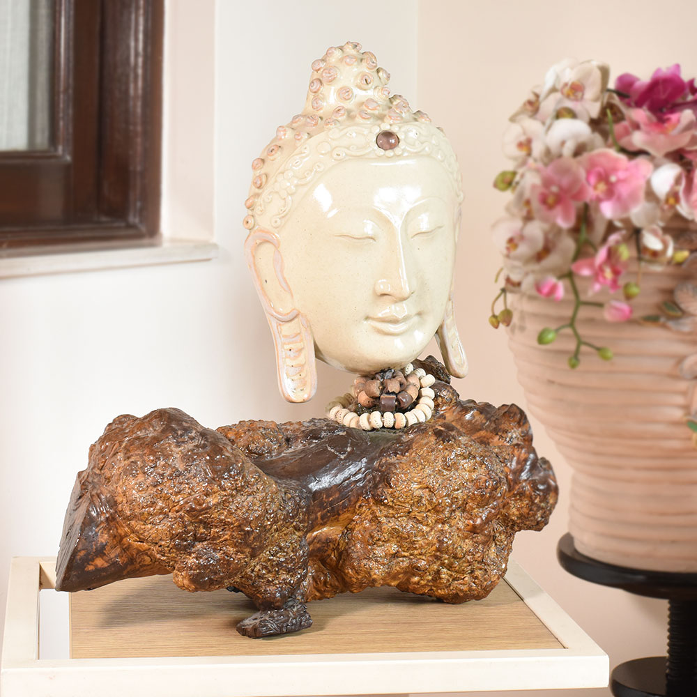 Premium Ceramic Buddha Sculpture by Artist Meena Vohra