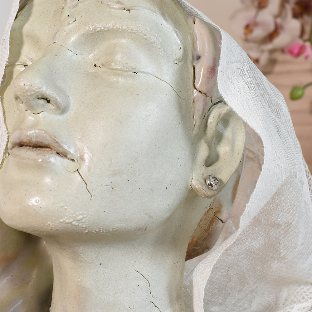 Premium Ceramic Veiled Sculpture by Artist Meena Vohra