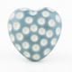 Grey Heart Etched Ceramic Knob