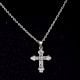Engraved Holy Cross 92.5 Sterling Silver Pendant