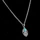 92.5 Sterling Silver Pendant Jewelry Jali Design Turquoise Stone