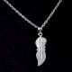 Moonstone Feather 92.5 Sterling Silver Pendant Jewelry
