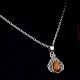 Tiger Eye Border 95.5 Sterling Silver Pendant
