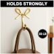 Elegant Bow Design Brass Wall Hook-Pack of 3