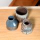 Premium Ceramic Blue Vases by Artist Meena Vohra Set Of 3