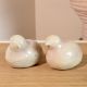 Handcrafted Ceramic Bird Sculptures by Artist Meena Vohra Set Of 2