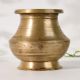 Vintage Brass Holy Water Pot Handmade South Indian Puja Lota