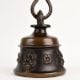 Vintage Handmade Bell Metal Himalayan Temple Bell With Chain And Hook