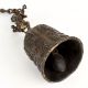 Vintage Handmade Bell Metal Temple Bell With Lord Ganesha And Hanging Chain
