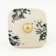 Handcrafted Ceramic Cream Square Cabinet Knob
