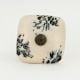 Handcrafted Ceramic Cream Square Cabinet Knob