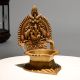 Vintage Brass Gajalakshmi Deepam for Traditional Puja