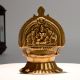 Handmade Brass Gajalakshmi Diya Oil Lamp for Ritual Worship