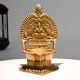 Handcrafted Gajalakshmi Brass Diya for Home Puja Rituals