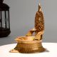 Vintage Brass Gajalakshmi Oil Lamp for Divine Home Decor