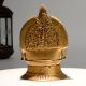 Vintage Brass Gajalakshmi Oil Lamp for Divine Home Decor