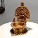 Handcrafted Brass Gajalakshmi Diya Oil Lamp for Temple Use