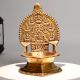 Vintage Brass Ashtalakshmi Diya Oil Lamp for Home Temple