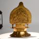 Vintage Brass Ashtalakshmi Diya Oil Lamp for Home Temple