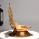 Traditional Brass Ashtalakshmi Diya Home Temple Oil Lamp