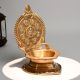 Traditional Brass Ashtalakshmi Diya Home Temple Oil Lamp