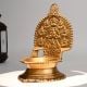 Vintage Brass Ashtalakshmi Diya Oil Lamp Traditional Puja Decor