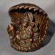 Handmade Premium Brass Ganesha Sitting Inside Conch Shell Statue