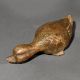 Handmade Brass Duck Paperweight Decorative Accent for Office