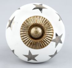 Silver Star Ceramic Drawer Knobs Online
