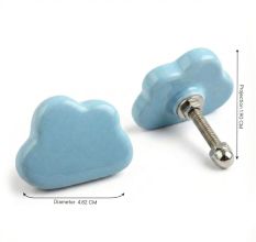 Turquoise Cloud Ceramic Cabinet Knob Online