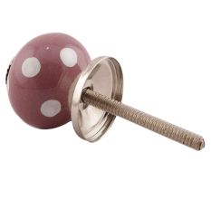Purple Dotted Small Ceramic Knobs Online