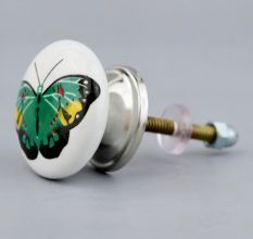 Green Butterfly Kids Knob