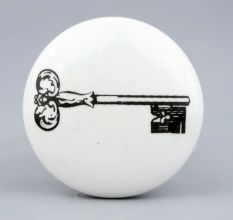 Ceramic Key Painted Knob