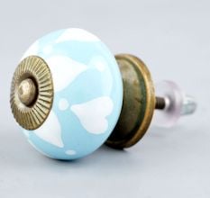 Turquoise Heart Knob (1)