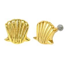 Handmade Golden Brass Scallop Shell Knob – Elegant Cabinet and Drawer Pull-1 Piece