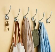 Antique Decorative Iron Hooks-6 Pieces