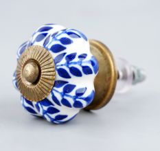 Blue Agapanthus Floral Knob