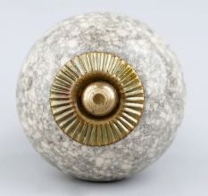Marble Cream Crackle Ceramic Cabinet Knob