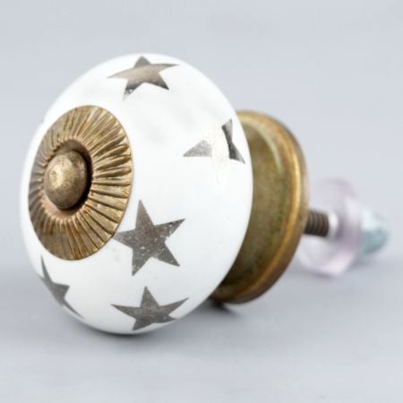 Silver Star Ceramic Drawer Knobs Online