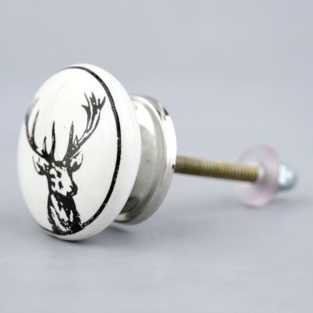 Deer Ceramic Kids Knob
