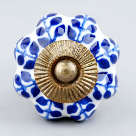 Blue Agapanthus Floral Knob