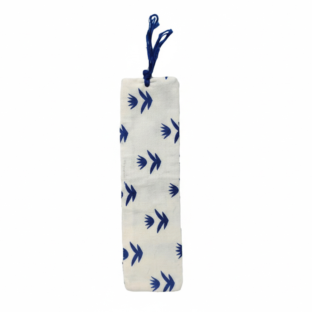 Buy Handmade Printed Rectangular Fabric Bookmark