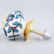 Blue Tiny Flower Leaf Cabinet Knob