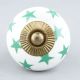 Sea Green Star Drawer Knob