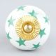 Sea Green Star Drawer Knob