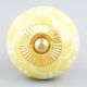 Yellow Flower Ceramic Dresser Knob