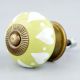Lime Heart Ceramic Drawer Knob
