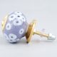 Light Purple Ceramic Floral Cabinet Knob