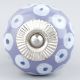Light Purple Ceramic Floral Cabinet Knob