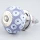 Light Purple Ceramic Floral Cabinet Knob